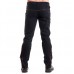 Black cotton military male pants red Piping goth studs 